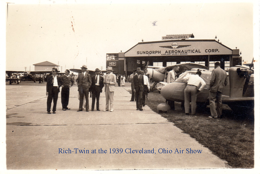 The Rich-Twin at the 1939 Cleveland Air Show The Rich-Twin at the 1939 Cleveland Air Show