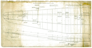 Early sketch of the wing assembly
