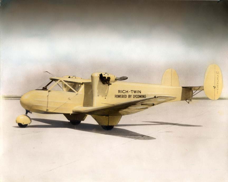 Rich-Twin - experimental airplane - Powered by Lycoming - 1939
